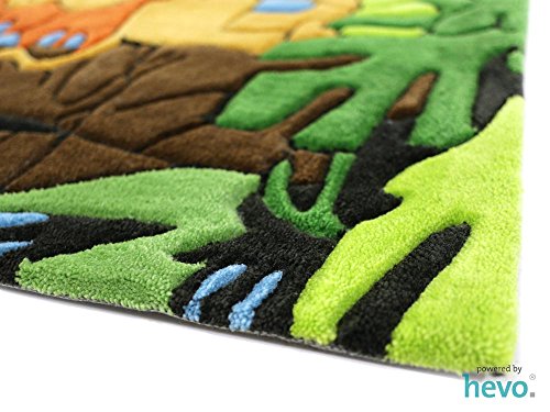 Dschungel HEVO® Handtuft Teppich | Kinderteppich | Spielteppich | Oeko Tex 100 150x220 cm - 5