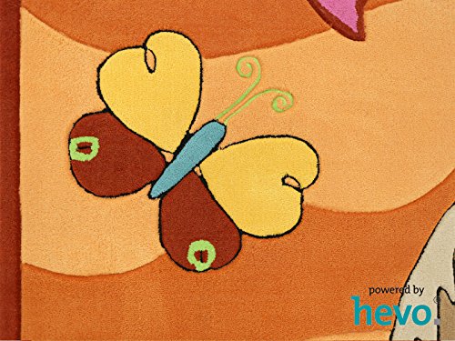 Penny das Pony orange HEVO® Handtuft Teppich | Kinderteppich | Spielteppich 90x150 cm Öko Tex 100 - 3