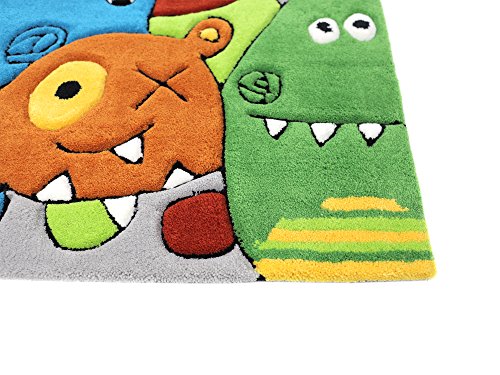 Monsters HEVO® Handtuft Teppich | Kinderteppich | Spielteppich 110x170 cm Textiles Vertrauen Oeko Tex 100 - 5