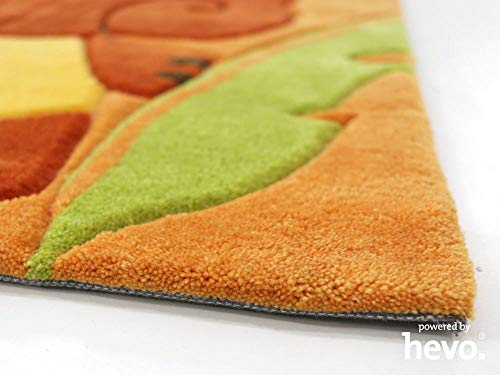 HEVO Bernadette Orange Handtuft Kinderteppich in 90×150 cm - 4